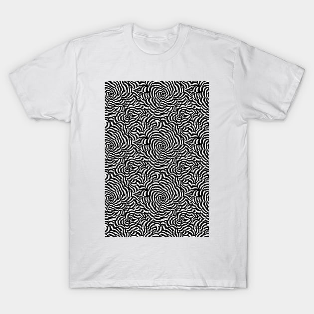 black and white tangle T-Shirt by B0red